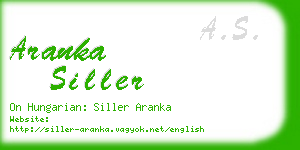 aranka siller business card